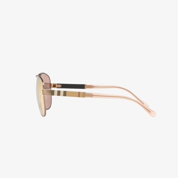 Women’s Burberry sunglasses BE3080 brown mirror rose gold aviators 😎 - Picture 3 of 14